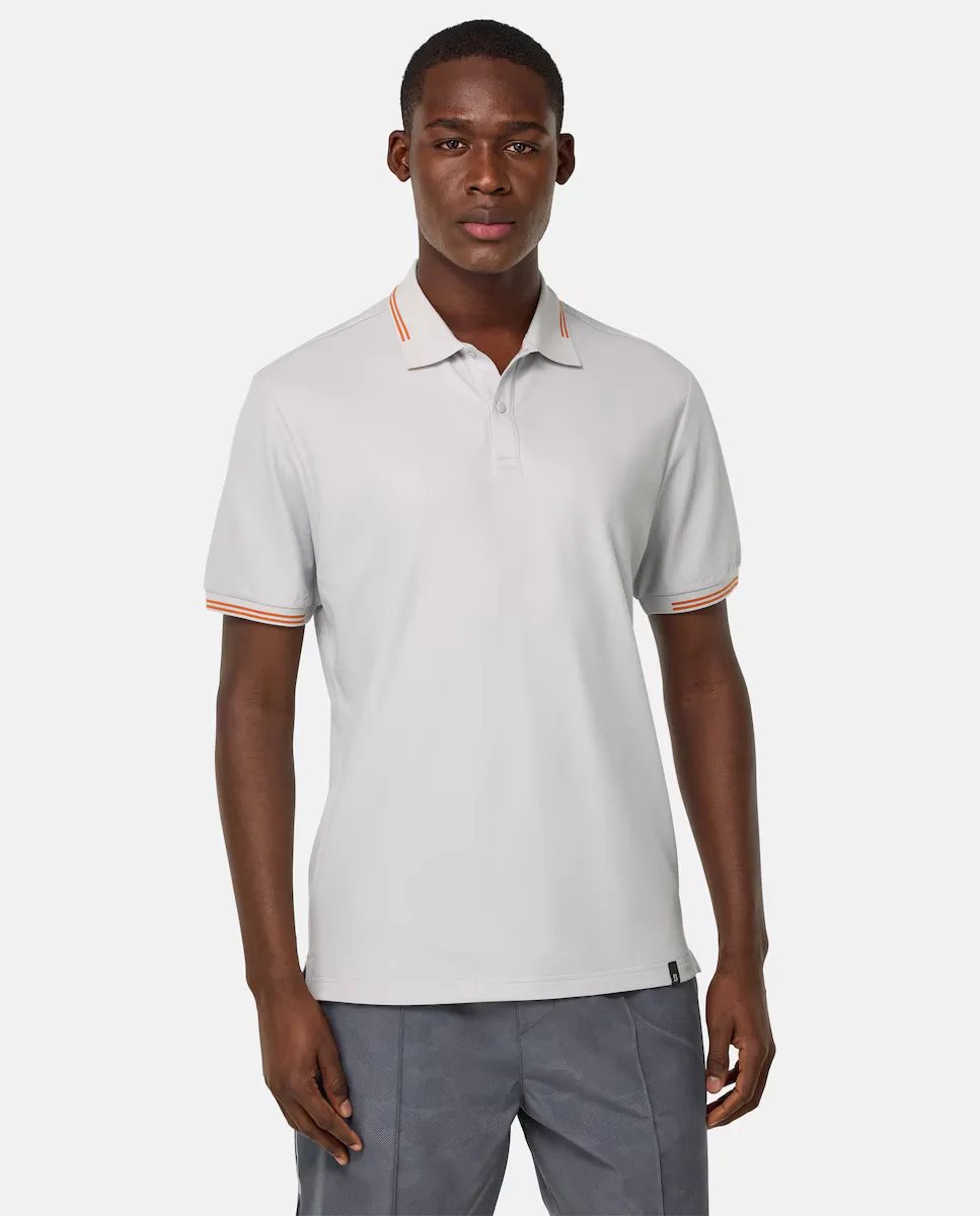 

Мужская поло из пике Cool Jade-Fresh Boggi Milano, белый