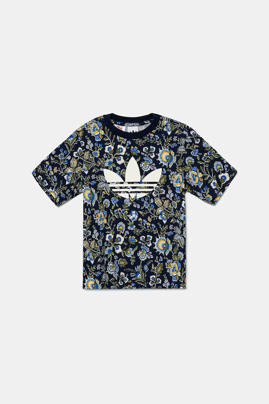 

Детская хлопковая футболка Adidas Originals, темно-синий