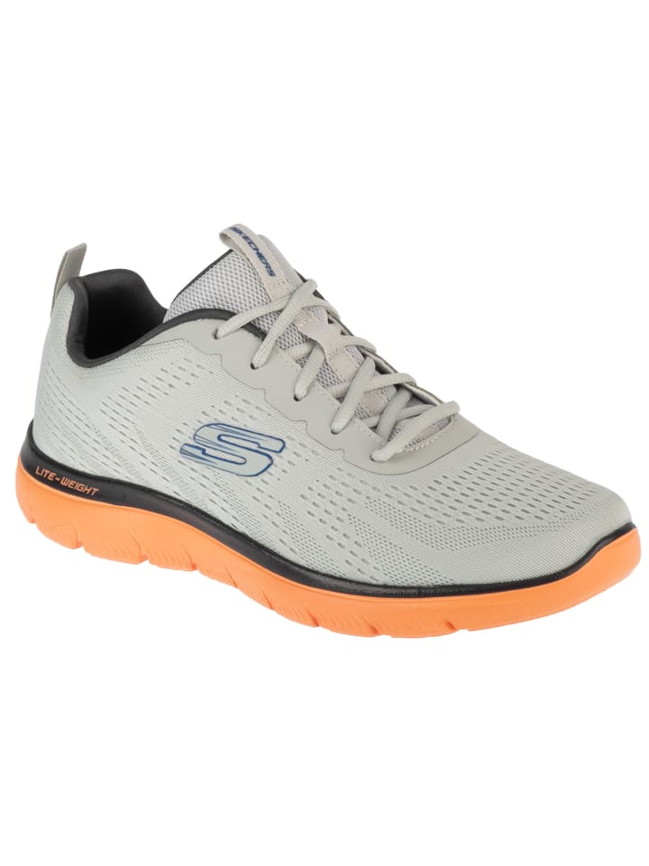 

Кроссовки на шнуровке Skechers, серый