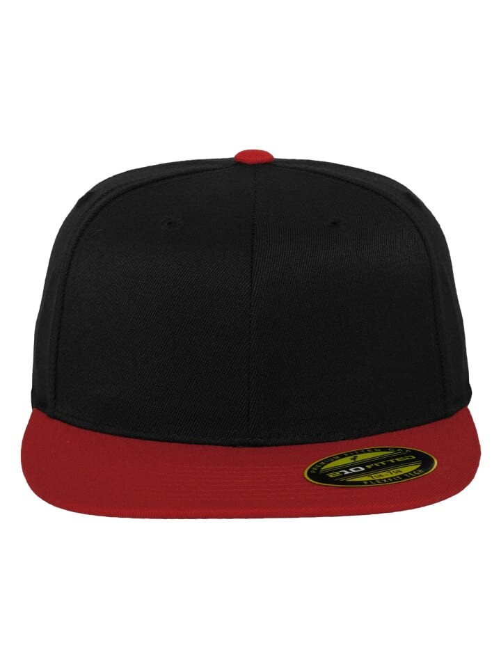 

Бейсболка Flexfit 210 Fitted, цвет blk/red