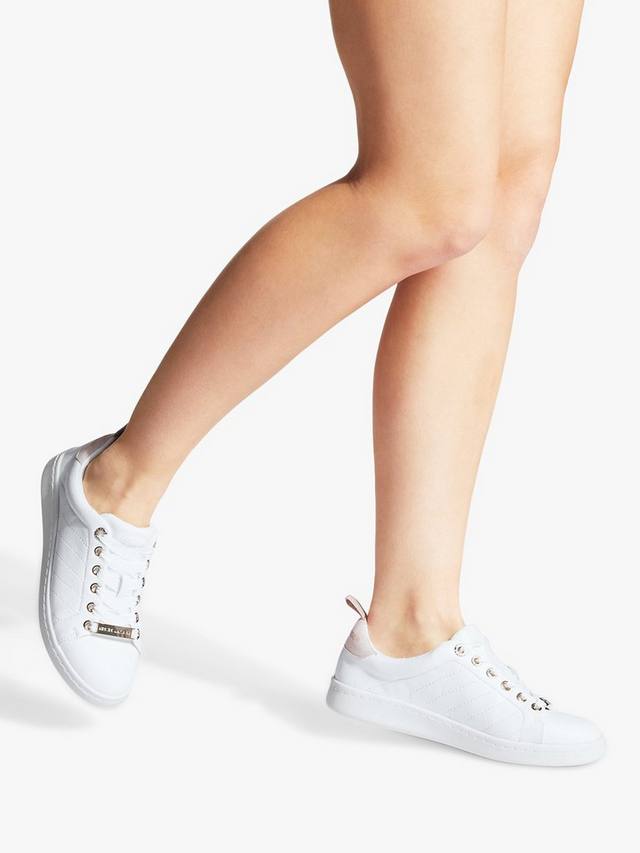 Стеганые кроссовки лайзы KG Kurt Geiger, цвет White/Pink — фото 2