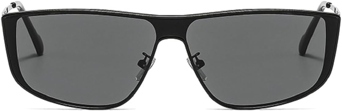 

Прямоугольные солнцезащитные очки в металлической оправе для мужчин и женщин, массивные солнцезащитные очки в стиле ретро, ​​простые дизайнерские прямоугольные очки mincl, C1