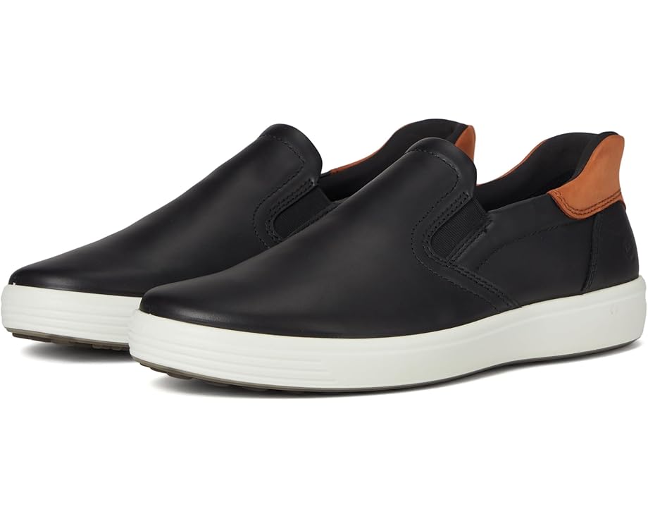 

Кроссовки ECCO Soft 7 Easy Slip On Sneaker, цвет Black/Cognac