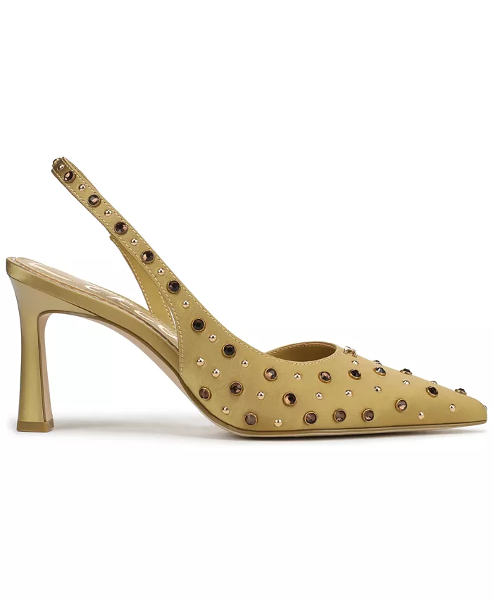 Женские туфли-лодочки Tallie со стразами и острым носком, асимметричные Circus NY by Sam Edelman, золотой — фото 2