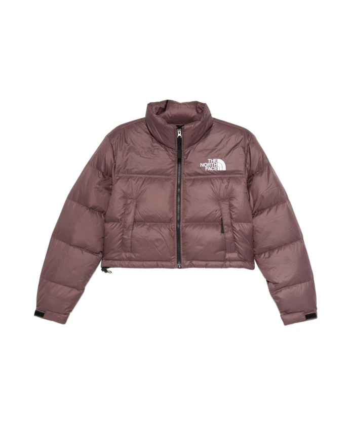 

Коричневая стеганая пуховая куртка на молнии The North Face, коричневый