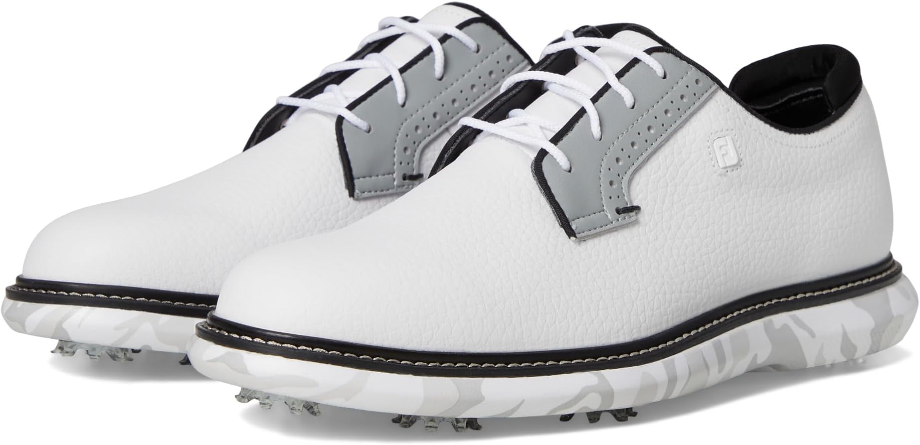 

Кроссовки FootJoy Traditions Blucher Golf Shoes, цвет White/Grey Camo