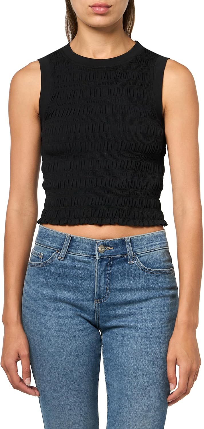 

Женская майка-бомбер без рукавов Claire от GUESS Eco, Jet Black