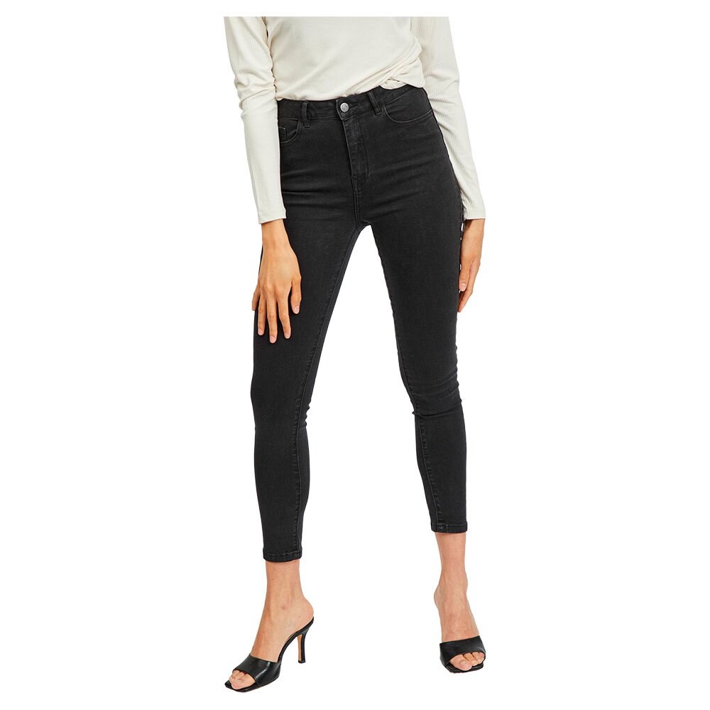 

Джинсы Vila Ekko Skinny 7/8 high waist, черный