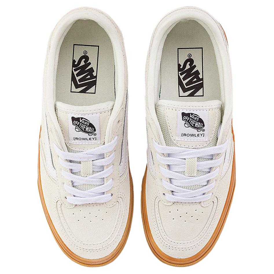 Vans Роули Классик Лоу Топ Скейтборд обувь Унисекс Экрю, цвет Ecru — фото 4