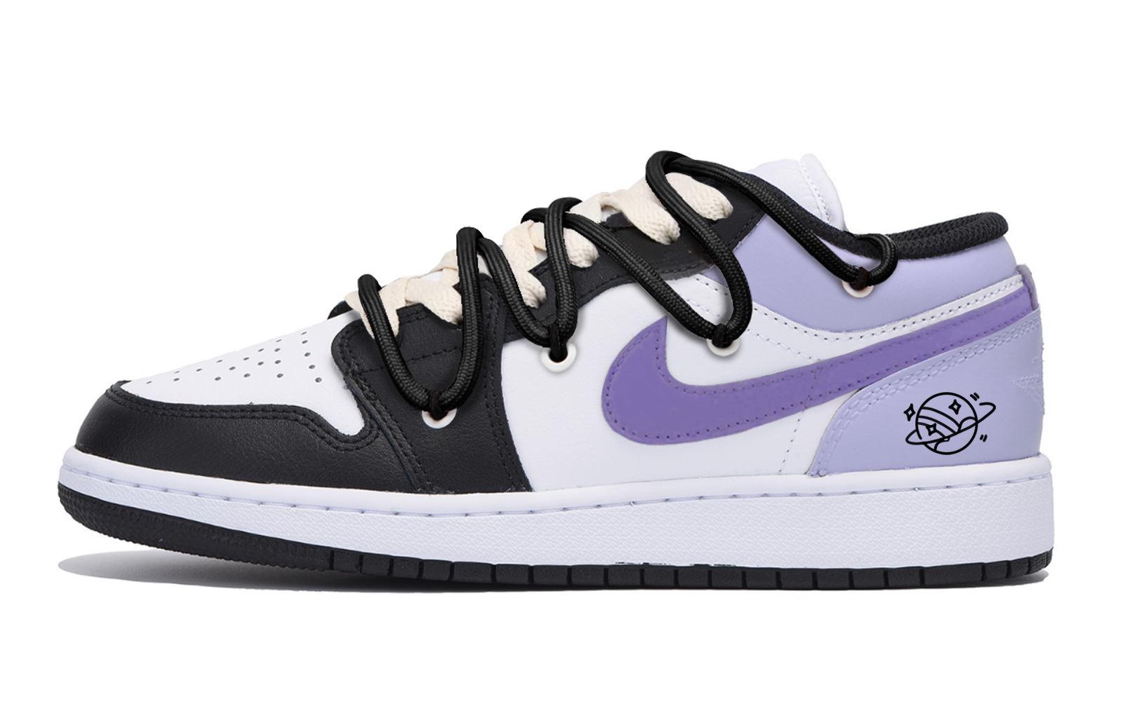 

Баскетбольные кроссовки Air 1 Vintage Men Low-Top Black/Purple Jordan