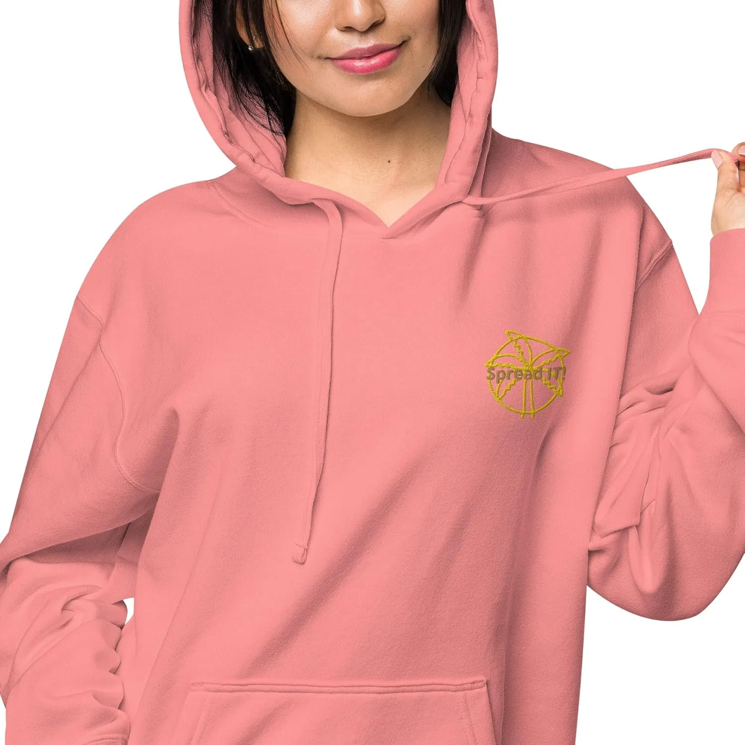 Худи Unisex, пигментное крашение, Pigment Pink