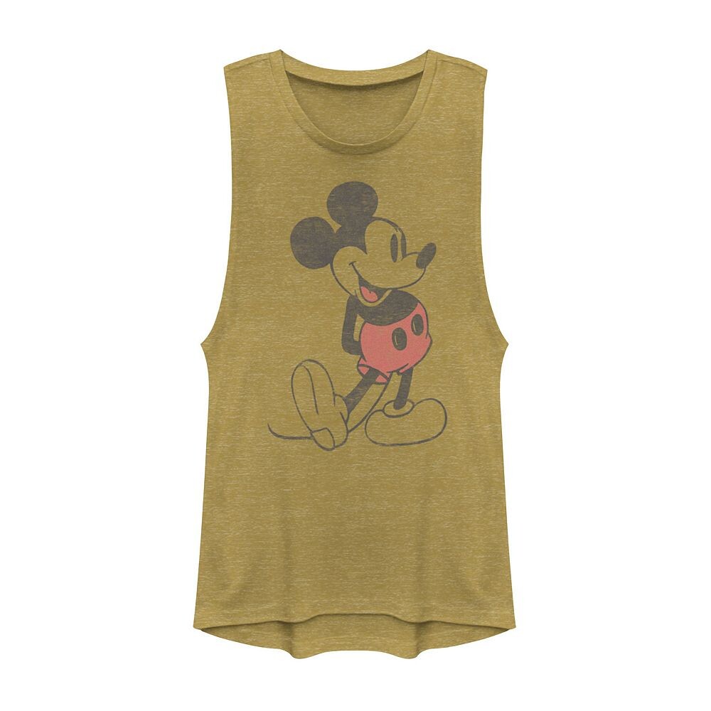 

Винтажная майка с мускулистым портретом Disney's Mickey & Friends Микки Маус Licensed Character, цвет Gold Heather