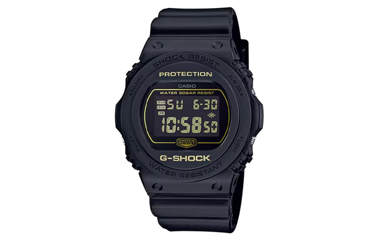 

CASIO Часы Men G-SQUAD Series 42.8mm Black Watch DW-5700BBM-1