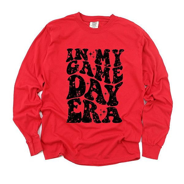 

Футболка с длинным рукавом In my game day era, окрашенная в готовом виде Simply Sage Market, Red