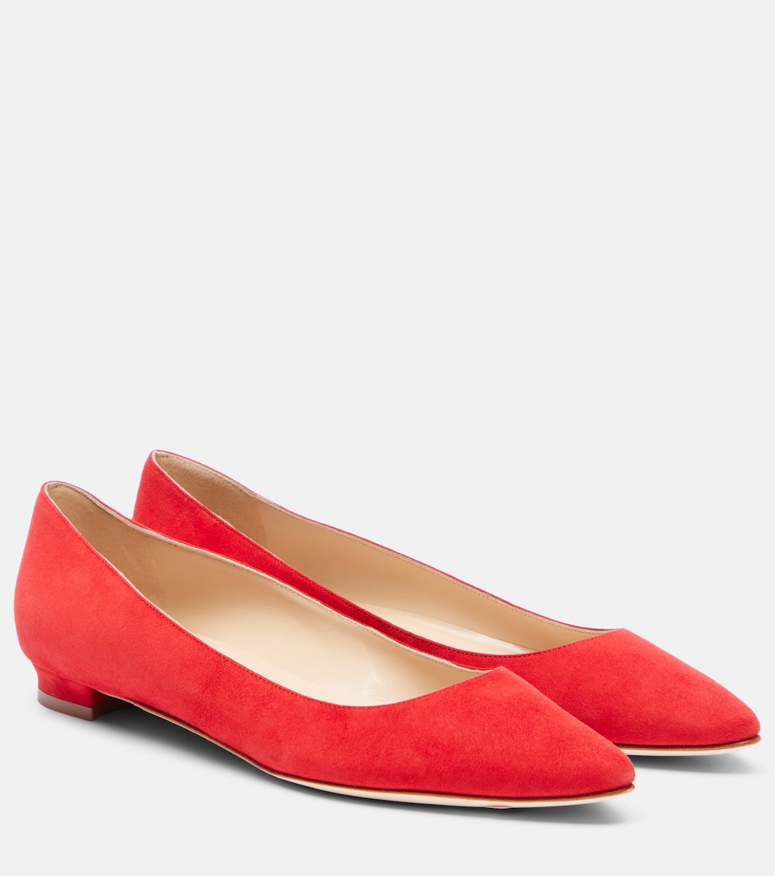 Балетки BB из замши Manolo Blahnik, 6208 Bred