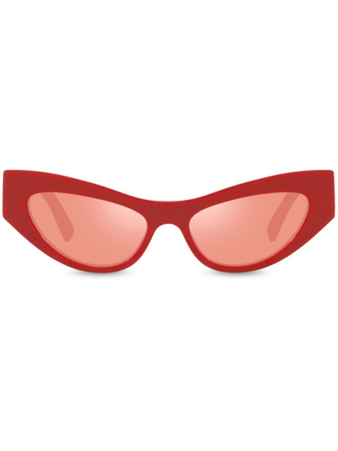 

Dolce & Gabbana Eyewear солнцезащитные очки в оправе 'кошачий глаз' с логотипом, красный