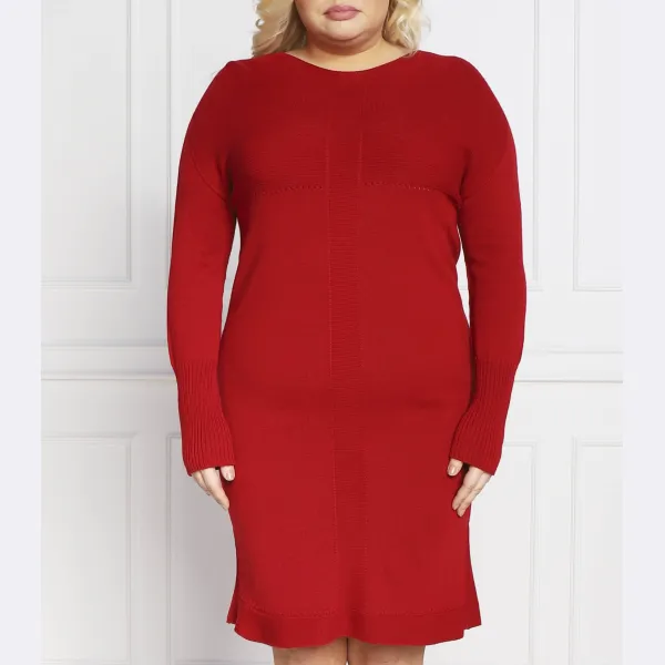 

Платье Genesis plus size с добавлением шерсти. Persona By Marina Rinaldi, красный