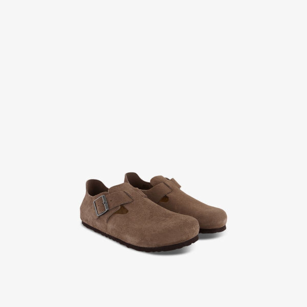 Туфли London из замши с высоким каблуком Birkenstock, коричневый — фото 3