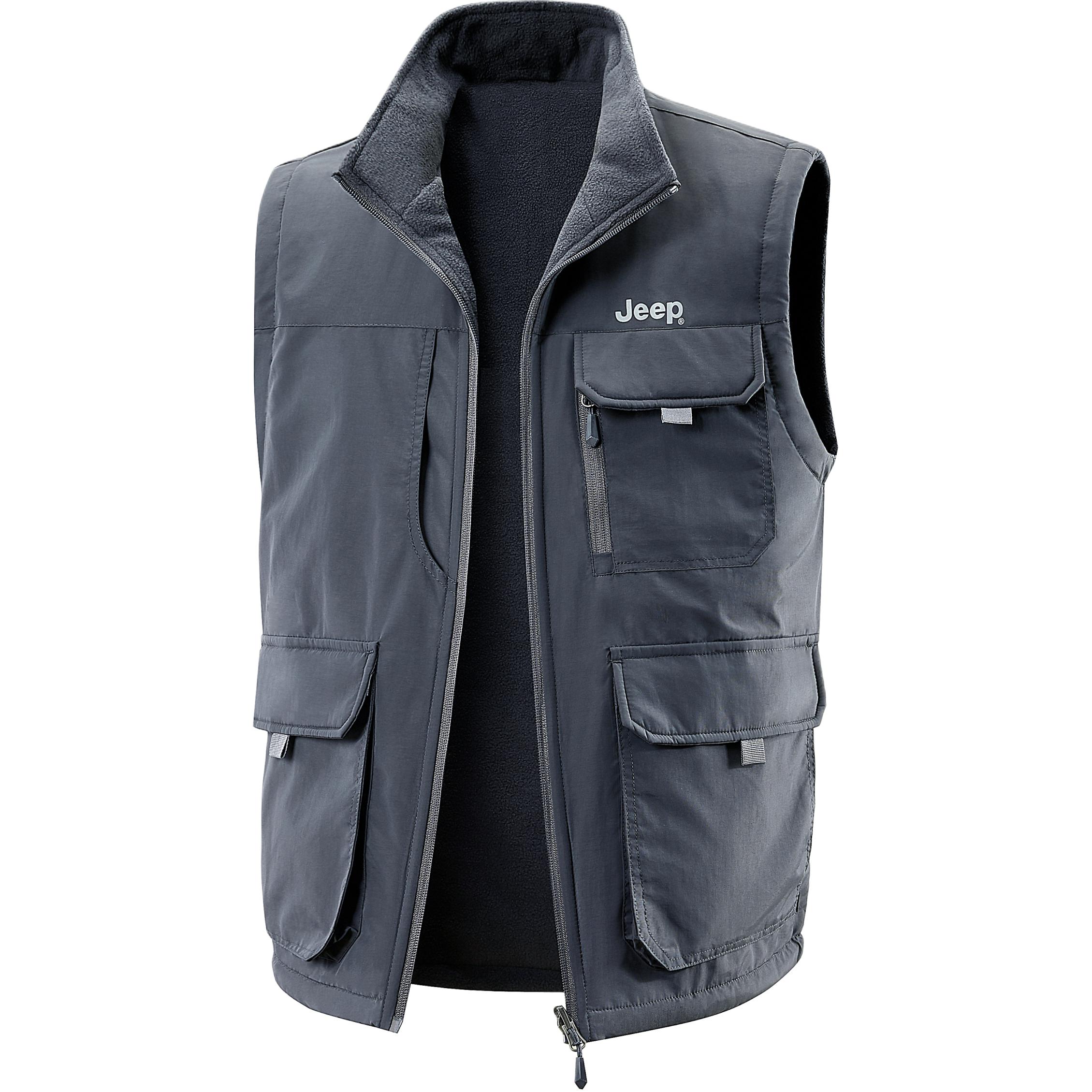 

Жилет Unisex Stand Collar Moderate Others Jeep, серый