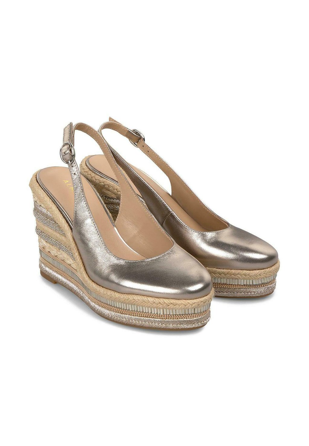 Босоножки на платформе CON REDONDEADA Y CIERRE CON HEBILLA - High heels Alma en Pena, цвет Bronce — фото 3