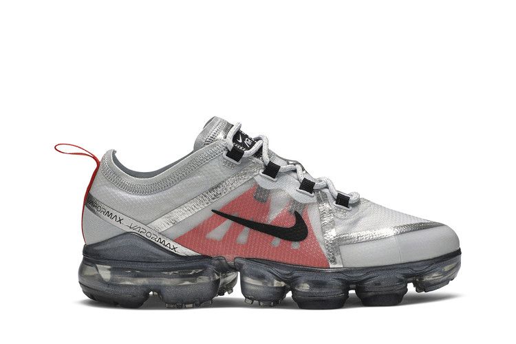 Кроссовки Nike Air VaporMax 2019 GS 'Platinum Orange', серый — фото 2