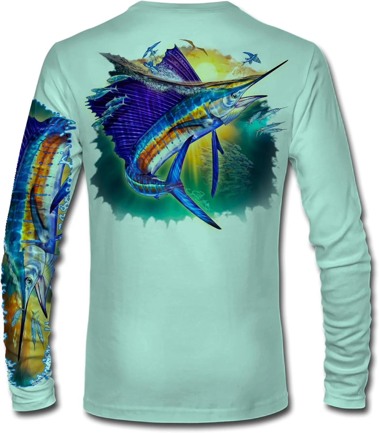 

Мужская рубашка для рыбалки "Sunset Sail" Comfortable с UPF 50+ Jason Mathias