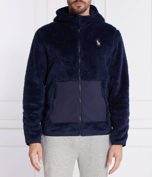 

Толстовка мужская Polo Ralph Lauren из искусственного меха на молнии, синий