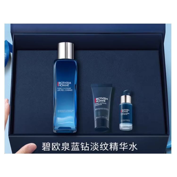 BIOTHERM Набор для ухода за кожей Biouquan Blue Diamond Serum Water Gift Box hydrate 150мл+40мл+18мл — фото 3