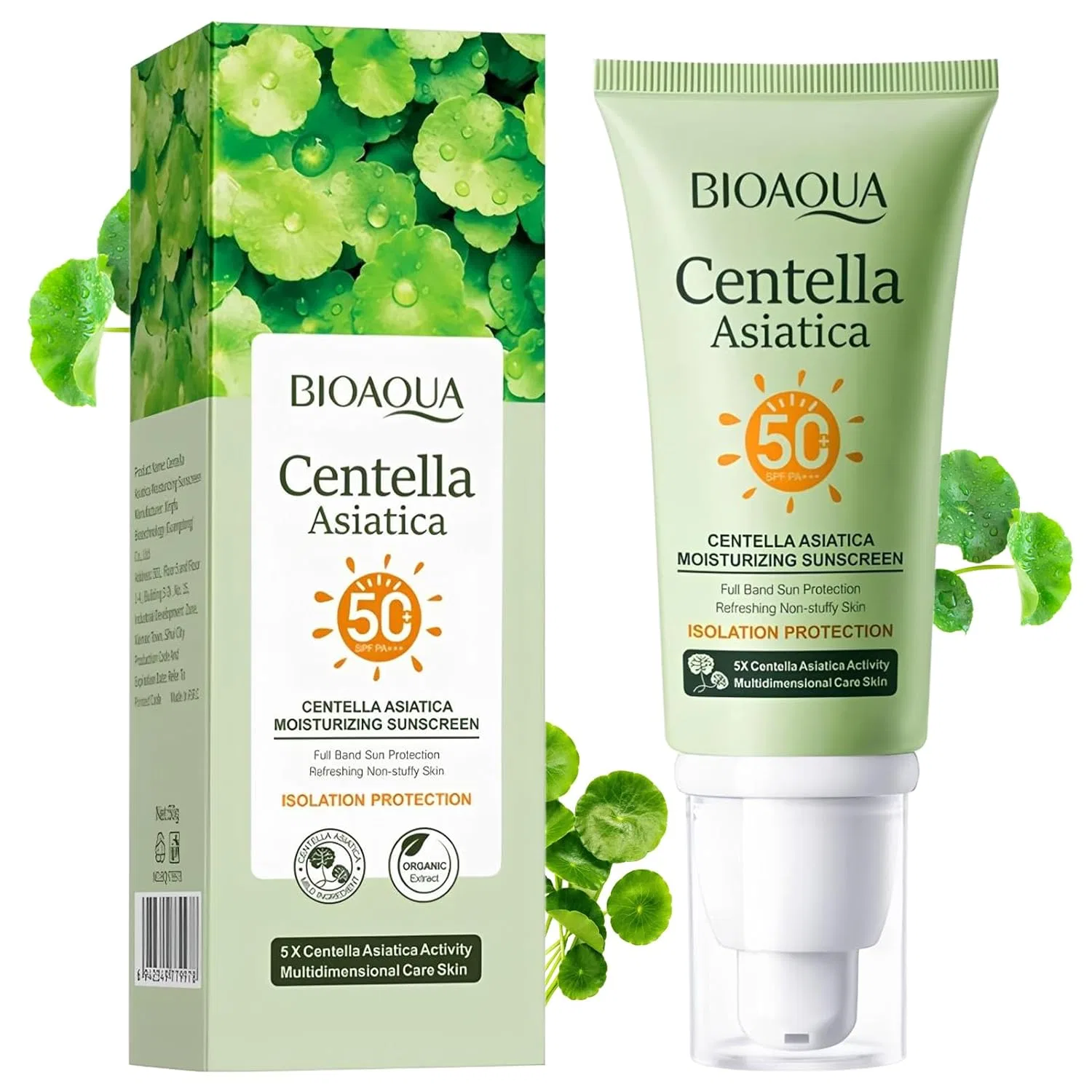 Солнцезащитный крем Centella SPF 50 с ниацинамидом, 50 г Hanggon, Color7