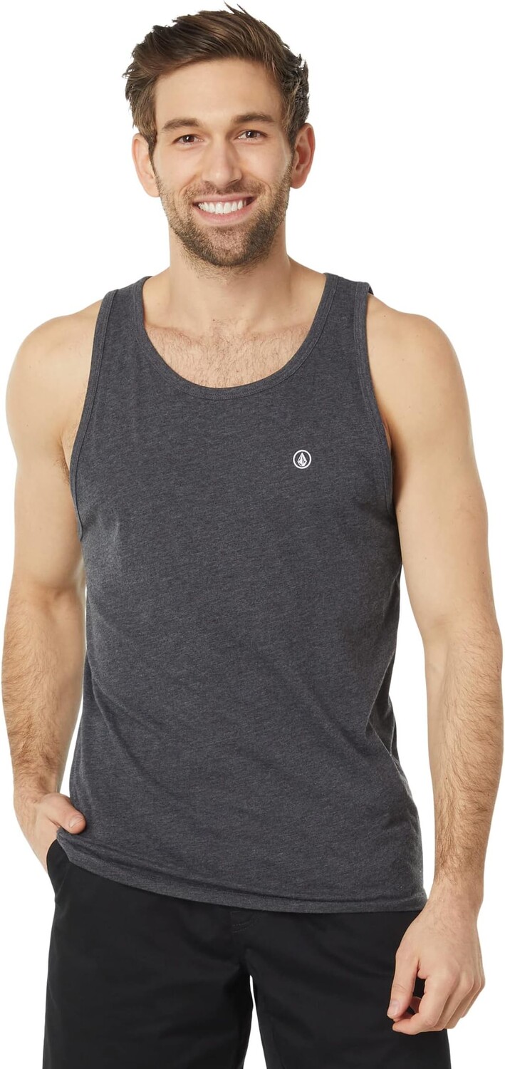 

Топ Solid Heather Tank Volcom, цвет Dark Black Heather 1