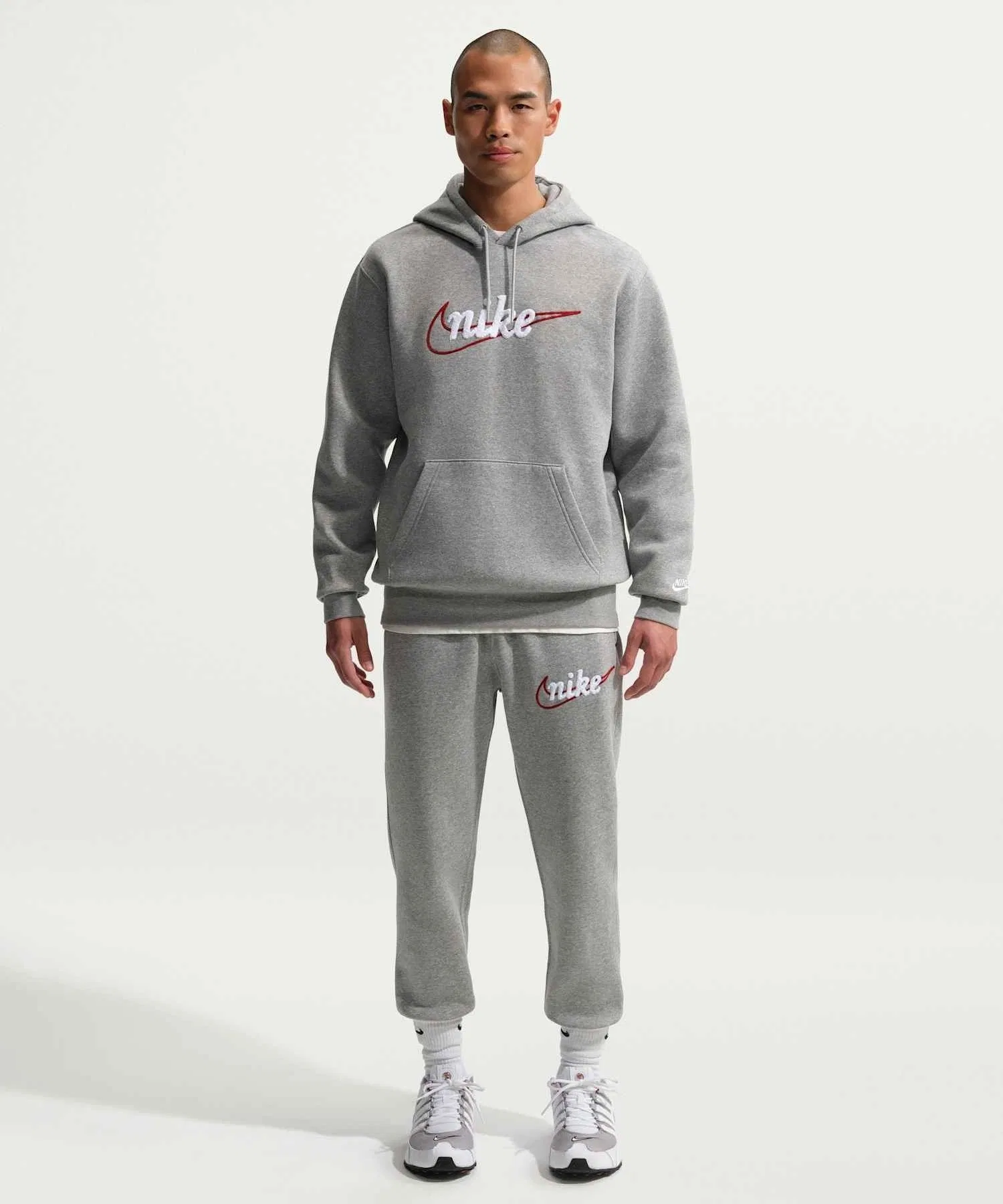 Мужские флисовые спортивные брюки Nike Sportswear Club IF0700-063, темно-серый меланж