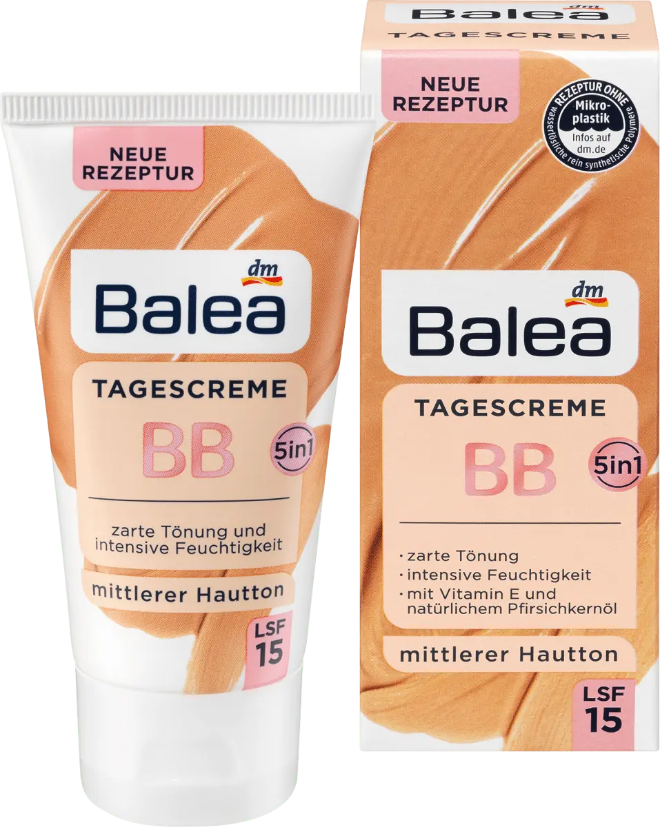 

BB крем средний тон кожи SPF 15 50мл Balea