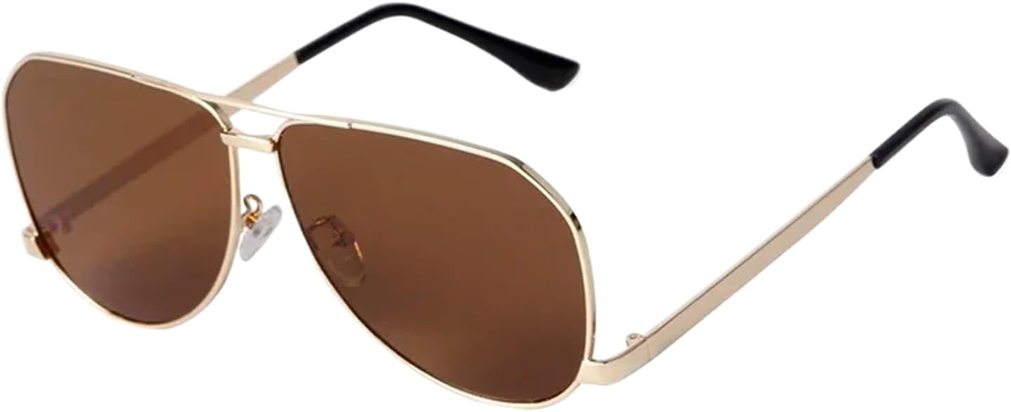 

Солнцезащитные очки с защитой UV400 | Металлическая двойная перемычка, большая оправа | Для женщин и мужчин, для занятий спортом на открытом воздухе и вождения DSVIGF, 05