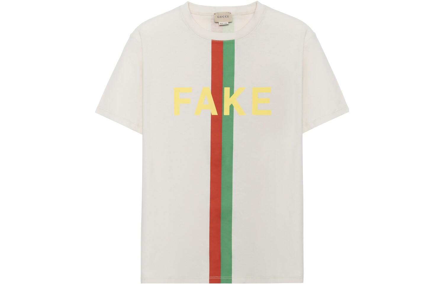 

Футболка детская Gucci, кремовый / зеленый / красный
