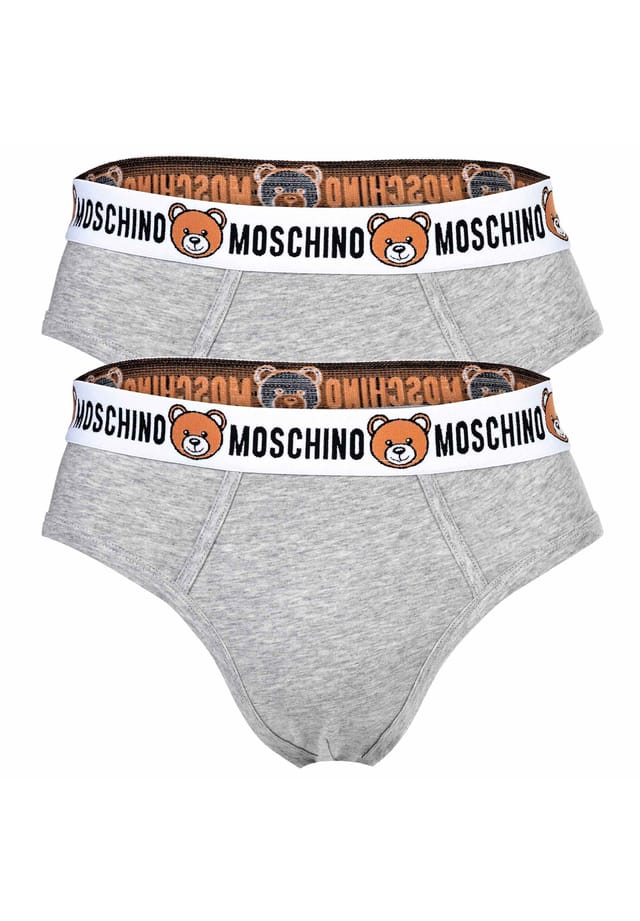 

Трусы 2 шт. в упаковке - нижние трусы из смеси хлопка однотонные Moschino, серый