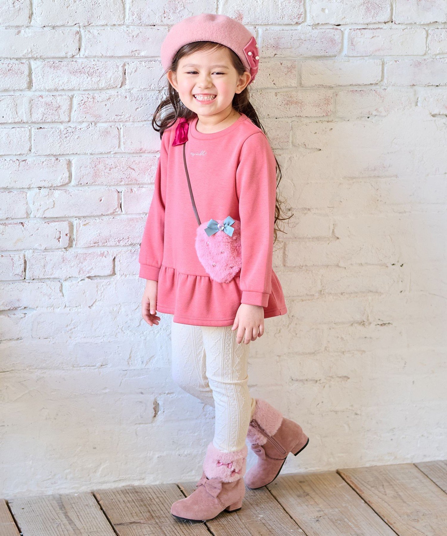 Толстовка-клатч на флисовой подкладке ANY KIDS, Pink x Strawberry [012] — фото 3