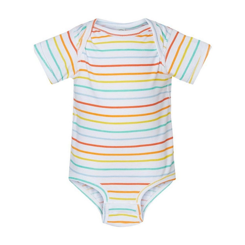 

Боди из тонкого джерси для младенцев Rabbit Skins, цвет Rainbow Stripe