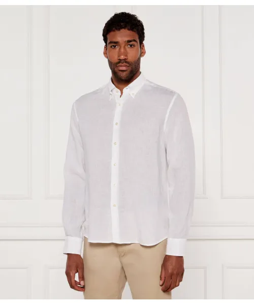 

Льняная рубашка Regular fit Oscar Jacobson, белый