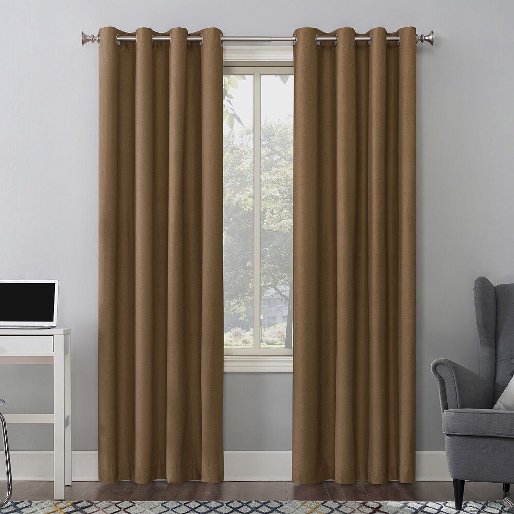 

Sun Zero Cameron 100% затемняющая теплоизолированная панель с одинарной шторой, цвет Pecan