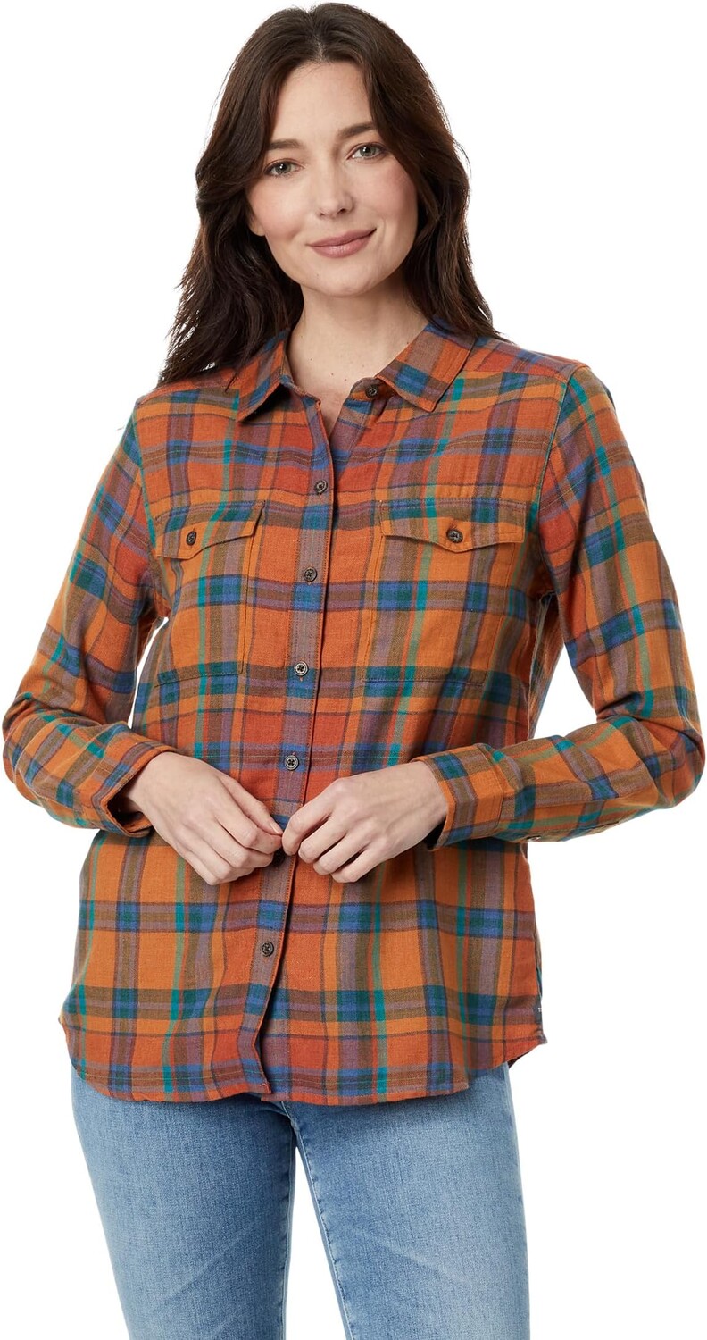 

Рубашка Toad&Co Re-Form Flannel Shirt, цвет Hazel