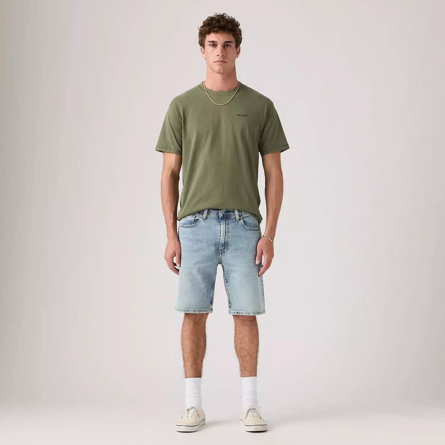 

405 Стандартные мужские шорты 10" Levi's, цвет Division Fight The Feelin - Light Wash