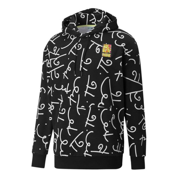 

Толстовка x britto hoodie 'black white' Puma, черный