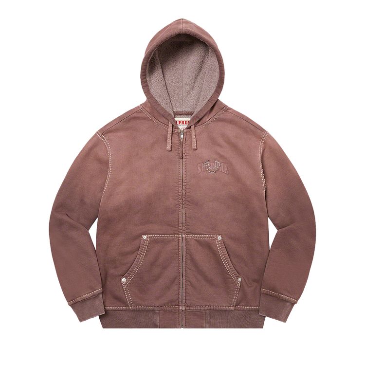 

Толстовка Supreme x True Religion Zip Up Hooded Sweatshirt 'Brown', коричневый