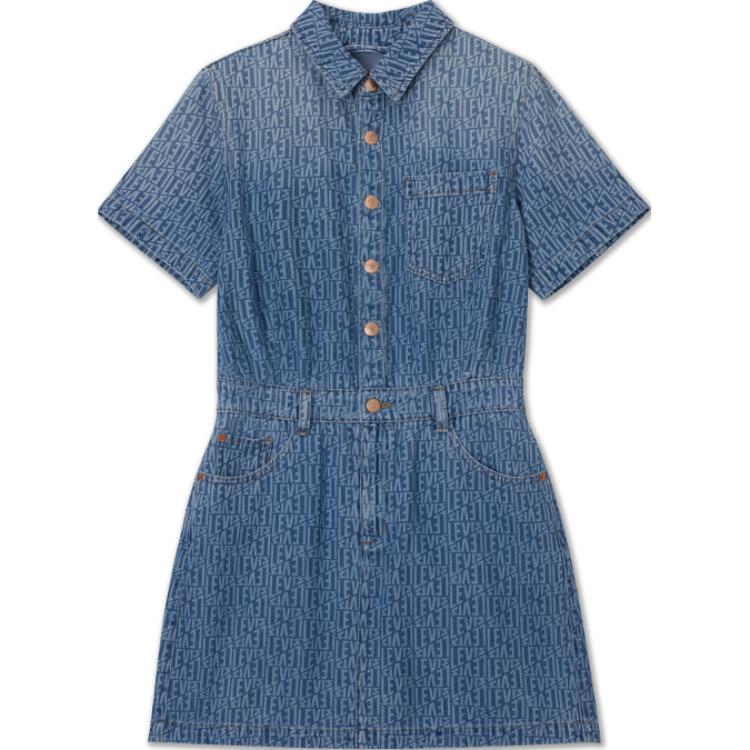 

Levis Левис Платья с коротким рукавом Женские Темно-синий