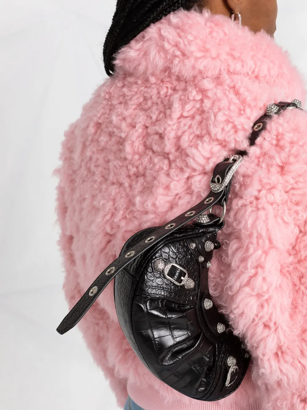 Сумка на плечо Le Cagole XS BALENCIAGA, черный — фото 3