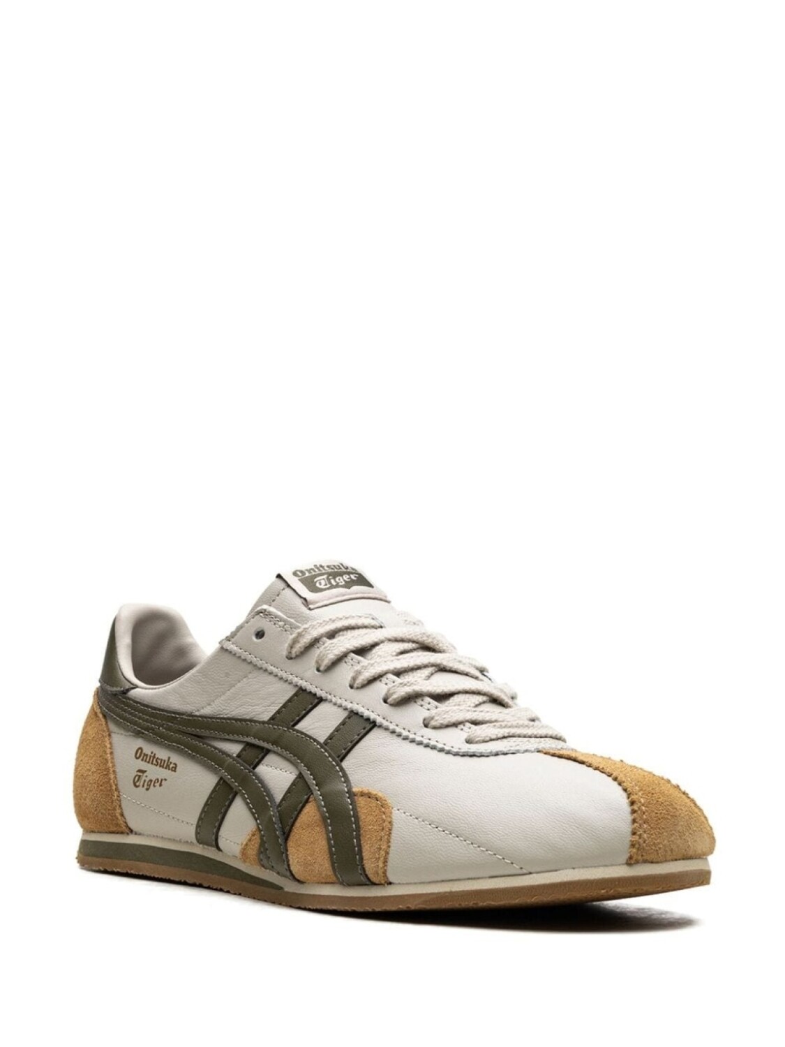 Кроссовки Runspark "Бежевый Оливковый Зеленый Горчичный Желтый" Onitsuka Tiger, нейтральный цвет — фото 2