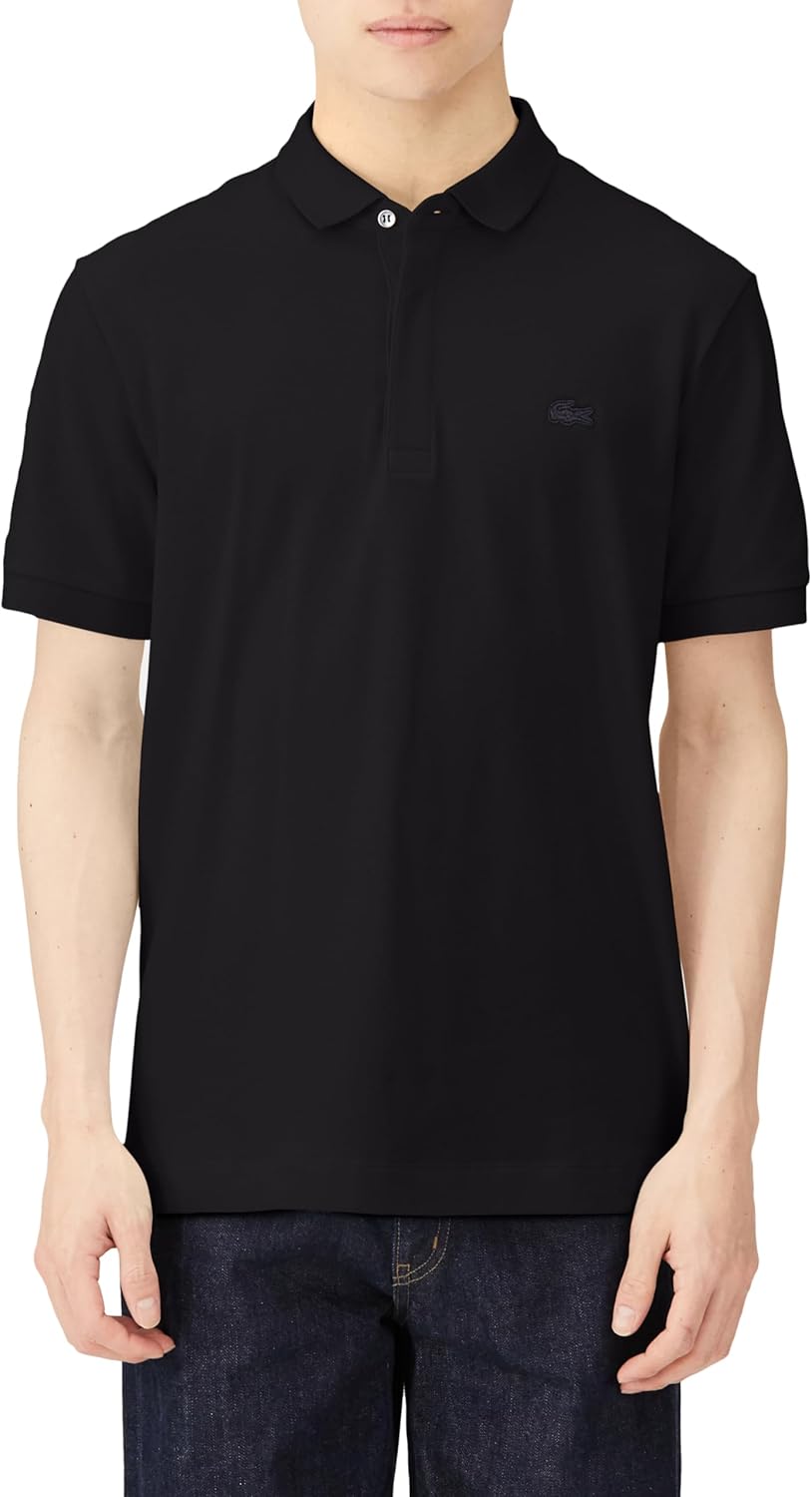 

Мужская поло-рубашка Lacoste Regular Fit Stretch Paris (с коротким рукавом) PH5522L (старый цвет), черный