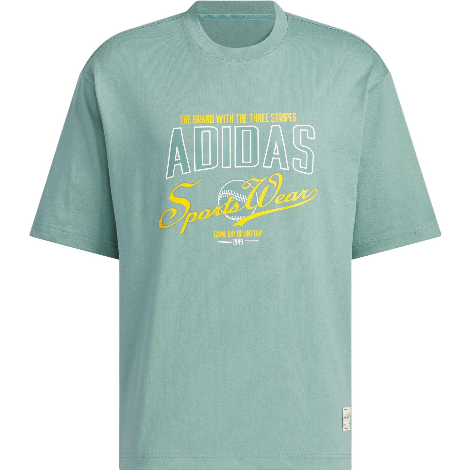 

Футболка мужская асфальтово-серая Adidas, серый