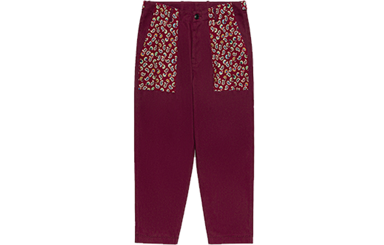 

Повседневные брюки унисекс, прямого кроя Clot, красный