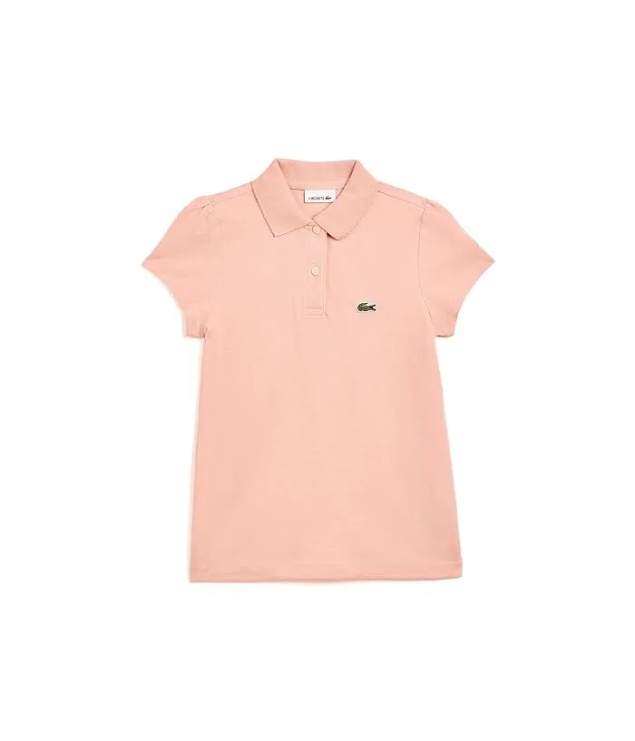 Футболка поло с отделкой воротника Scallop Collar Polo Lacoste Kids, Albizia